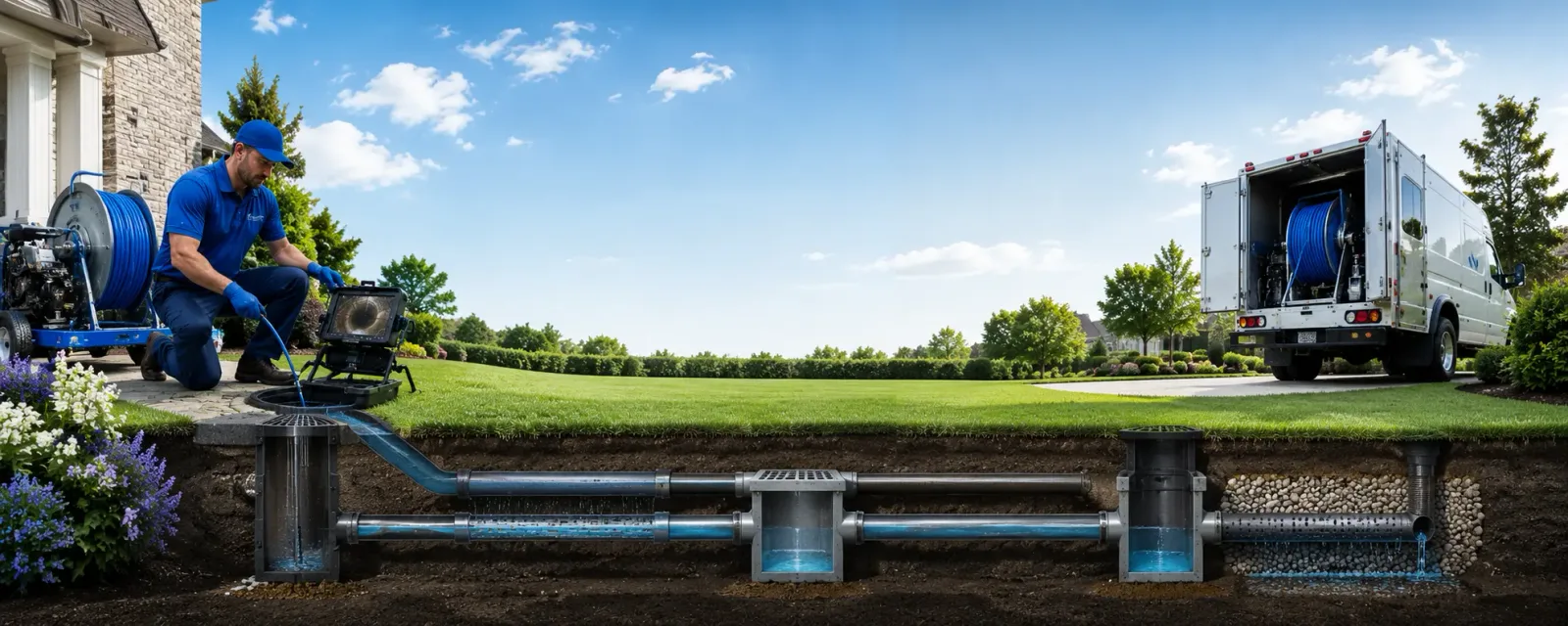 Outdoor drain cleaning information for Saint Donatus, IA
